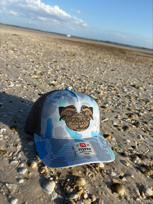 Saltwater Duck Camo/Charcoal Richardson Trucker Hat 112PFP